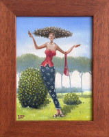 Parádnice v parku / Dressy lady in the park